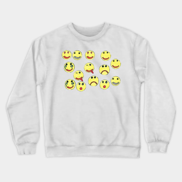 So much Emoji Crewneck Sweatshirt by Molenusaczech